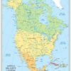 Mapa de América del Norte y Central Político