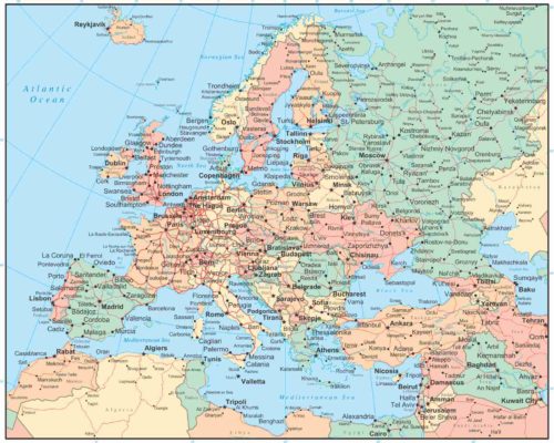 Mapa de Europa Político, flexible o rígido - TEC Asociados